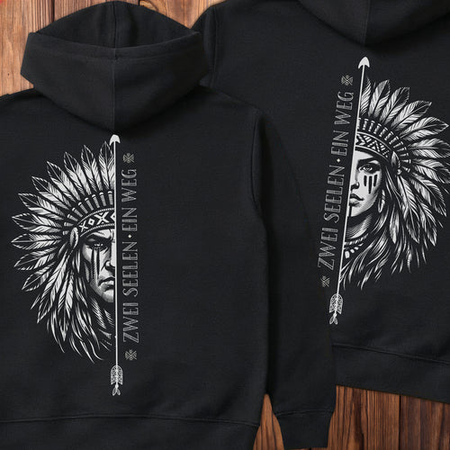 Zwei Seelen - ein Weg / Hoodie Set für Paare