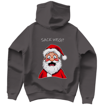 Unisex Hoodie - Sack weg? - Da issa wieder! (zweiseitig, dunkel)
