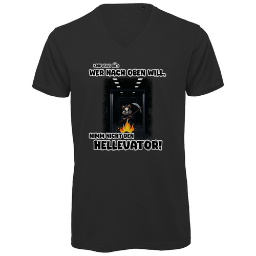 Unisex Premium V-Neck T-Shirt - Nimm nicht den Hellevator