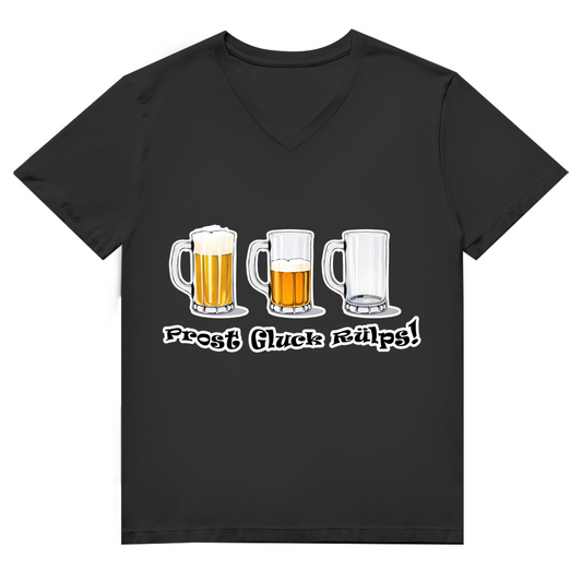 Unisex Premium V-Neck T-Shirt - Prost Gluck Rülps
