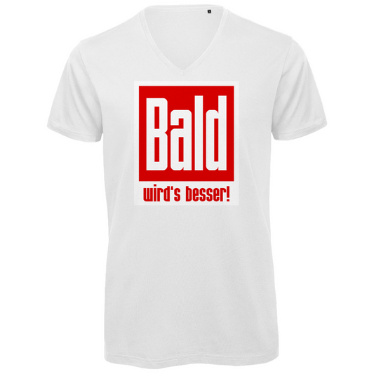 Unisex Premium V-Neck T-Shirt - Bald wird's besser!