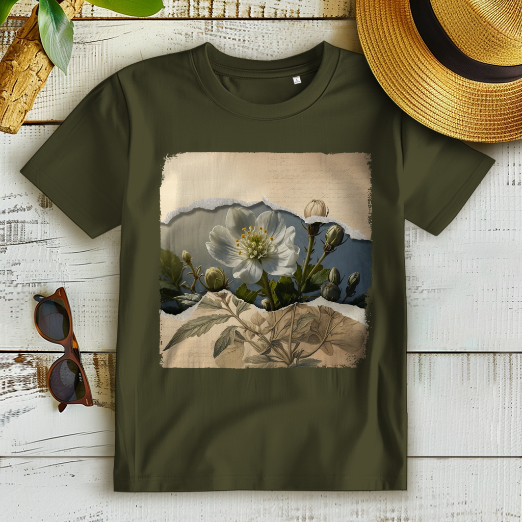 Damen Premium T-Shirt - Voynich Blume