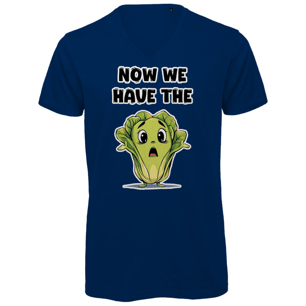 Unisex Premium V-Neck T-Shirt - Now we have the salad