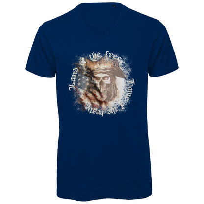 Unisex Premium V-Neck T-Shirt - Land of the free - Home of the brave