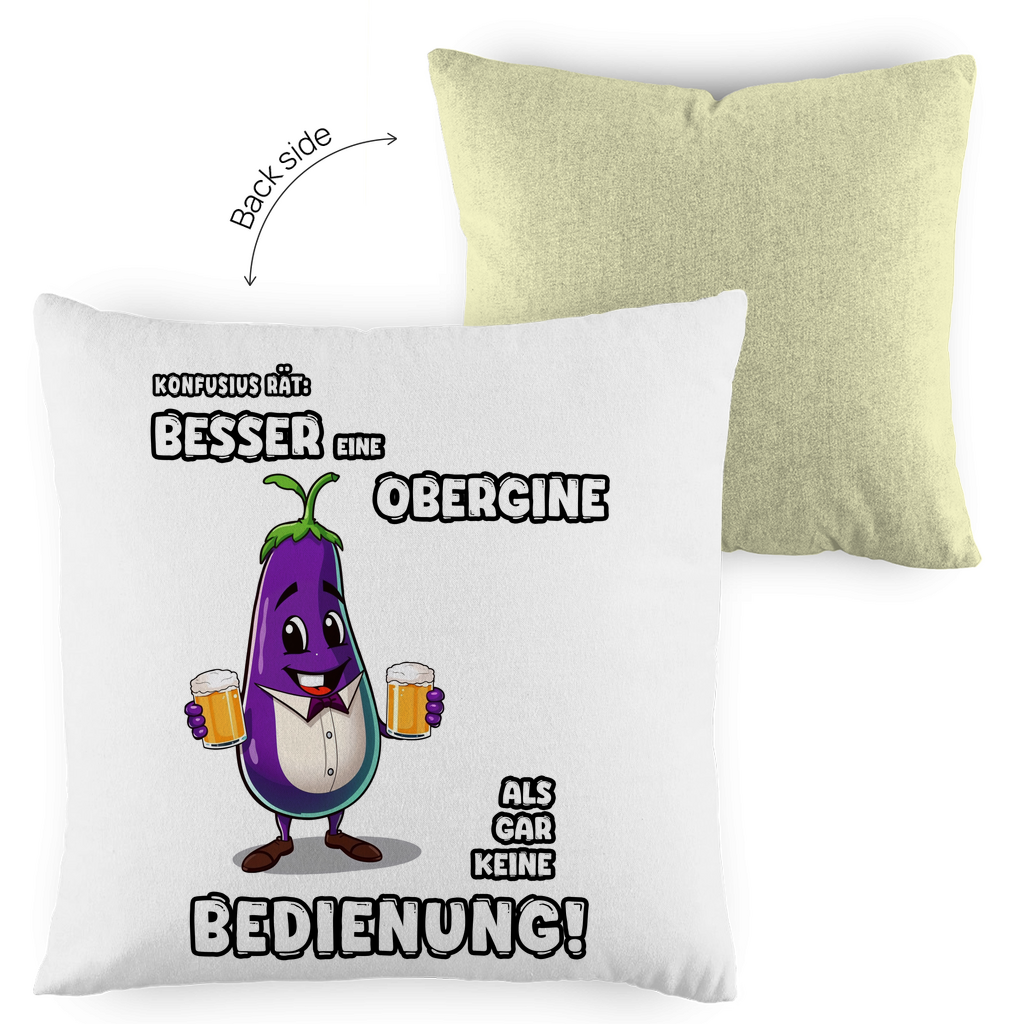 Kopfkissen zweifarbig - Besser eine Obergine ...