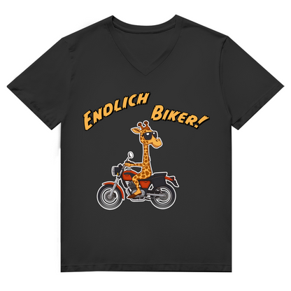 Unisex Premium V-Neck T-Shirt - Endlich Biker
