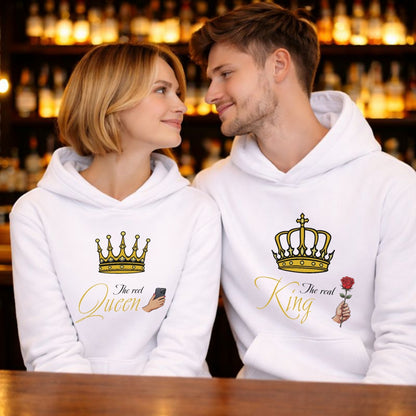 The reel Queen/The real King - Kuschel Hoodie Bündel
