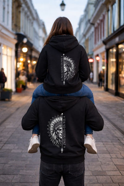 Zwei Seelen - ein Weg / Hoodie Set für Paare