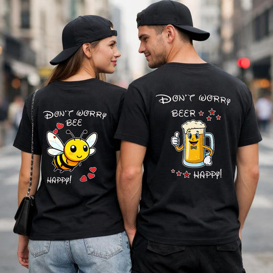 Happy beer and bee - Kuschel T-Shirt Bündel