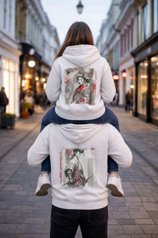 Geisha / Samurai - Hoodies für Paare