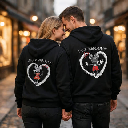 Lieblingszicke/Lieblingsidiot - Kuschel Hoodie Bündel