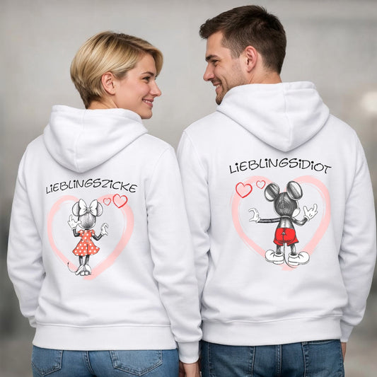 Lieblingszicke/Lieblingsidiot - Kuschel Hoodie Bündel