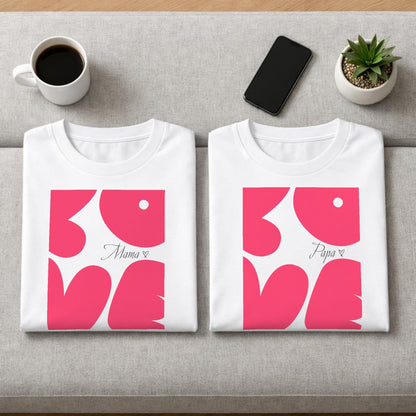 Love Mama/Love Papa - Kuschel T-Shirt Bündel